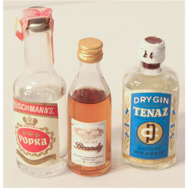 FLEISCHMANN VODKA, BRANDY, TENAZ GIN
