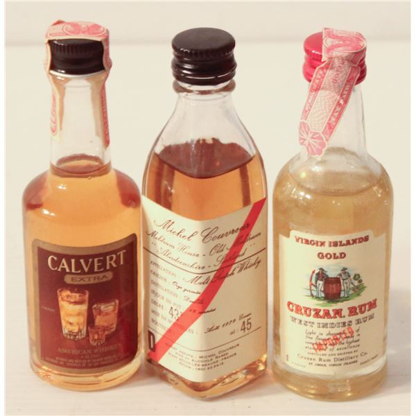 CALVERT WHISKEY, MELDRUM SCOTCH, CRUZAN RUM