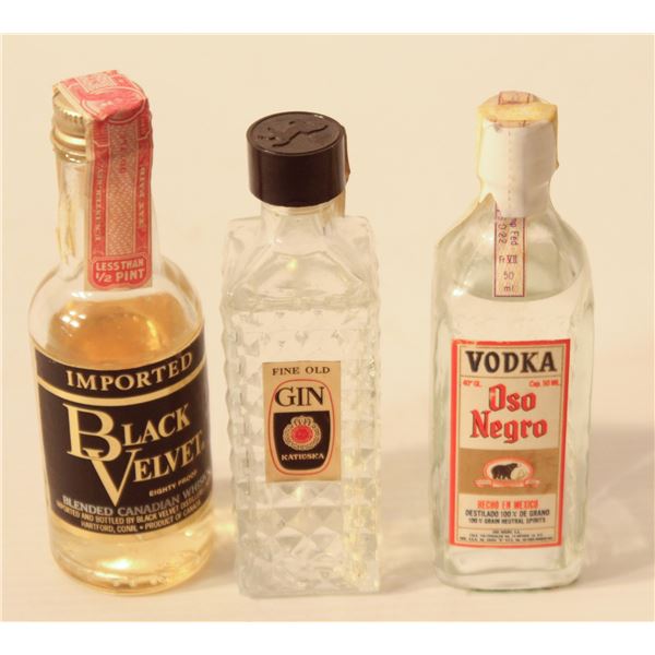 BLACK VELVET, KATIUSKA GIN, OSO NEGRO VODKA