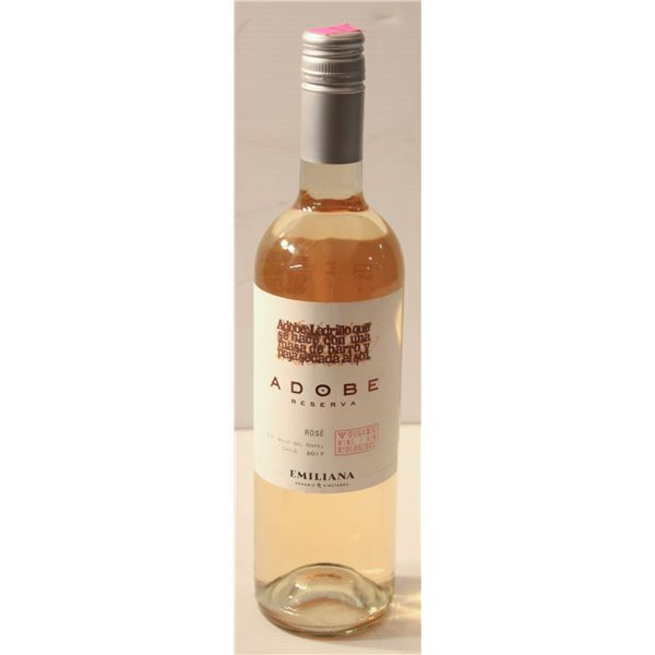 ADOBE RESERVA ROSE ORGANIC WINE 2017 750ML 12% ALC