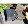 Image 3 : Wicker Plastic Patio Chair & Table Cat C