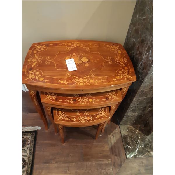 Vintage Musical Nesting tables B