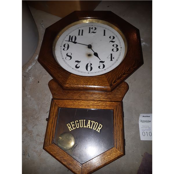 Antique Wall Clock Cat B