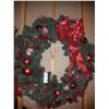 Image 1 : Large  32" Christmas Wreath Cat B