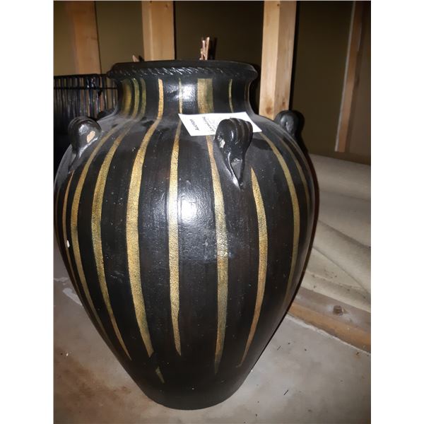 24" Tall Decorative Ceramic Pot Cat A