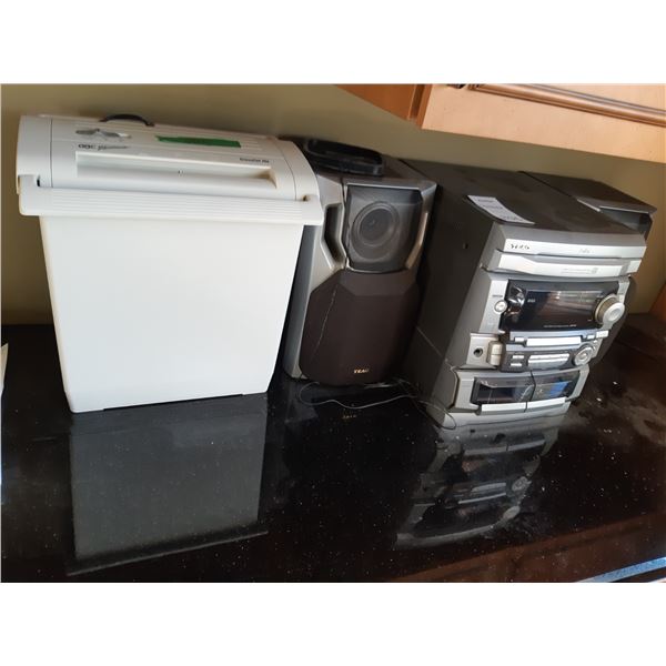 Teac 3 disc Player & GBC Shredmaster Cat A