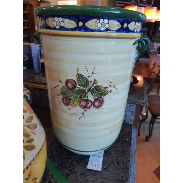 Large Ceramic Kitchen Pot Made in Italy Cat A