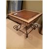 Image 1 : Tuscany Style Wood Top & Metal End Table Cat B