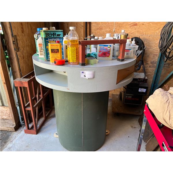 42" ROUND WORK TABLE ON WHEELS