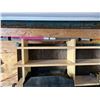 Image 8 : 80" LONG  X 32" METAL WORK BENCH INCLUDES CONTENTS (4" VICE, WELDING RODS, SMALL GRINDER, WELDING