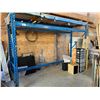 Image 1 : 1 SECTION OF METAL RACKING ON WHEELS - 10' X 36" X 86" - 2 FRAMES 4 CROSS BEAMS