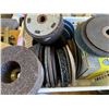 Image 7 : SHELF LOT OF ASSORTED HARDWARE, ALUMINUM LEVEL, TIRE REPAIR KIT, COMPRESSION TESTER,