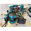 Image 2 : GROUP OF 5 MAKITA POWER TOOLS - PALM SANDER, JIGSAW, 1" BELT SANDER, ANGLE GRINDER & FLAT SANDER