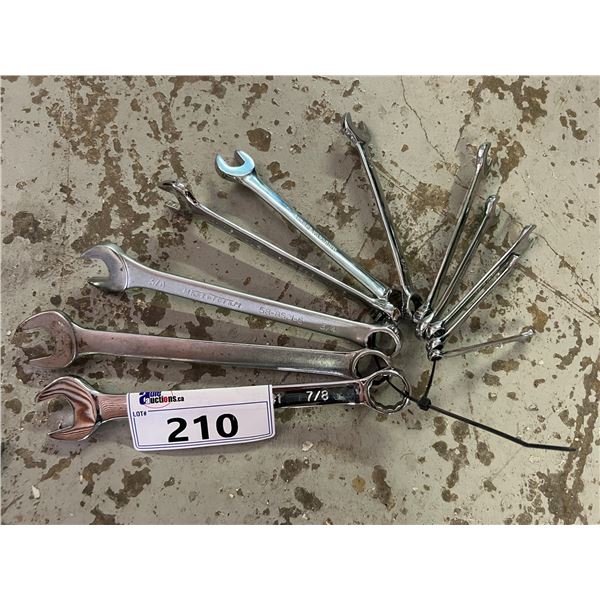 SET OF STANDARD COMBINATION WRENCHES -1/4" - 7/8"