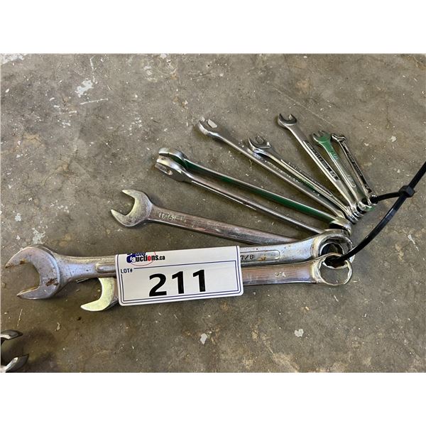 SET OF STANDARD COMBINATION WRENCHES -1/4" - 7/8"