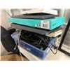 Image 8 : CONTENTS OF SHELF - PLASTIC BINS, ELECTRONIC COMPONENTS, KEYTEC MAGIC TOUCH SCREEN