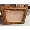 Image 2 : ORIGINAL OIL PAINTING  BY CLIVE KIDDER "BLUE BELL FIRE TRAIN" (23" X 18" NOT COUNTING FRAME")