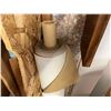 Image 2 : GROUP LOT OF ASSORTED OFFCUTS OF ROLLS OF UPHOLSTERY MATERIAL, METAL ROD,