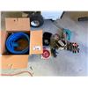 Image 1 : PNEUMATIC GREASE GUN, MINI RYOBI LASER LEVEL, 3-2AY HYDRAULIC VALVE, BRISKHEAT ELECTRIC HEAT TAPE