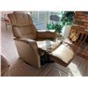 Image 2 : SET OF 2 LEATHER SWIVEL/ROCKER/RECLINERS (ORIGINALLY PURCHASED FROM SCAN DESIGN)