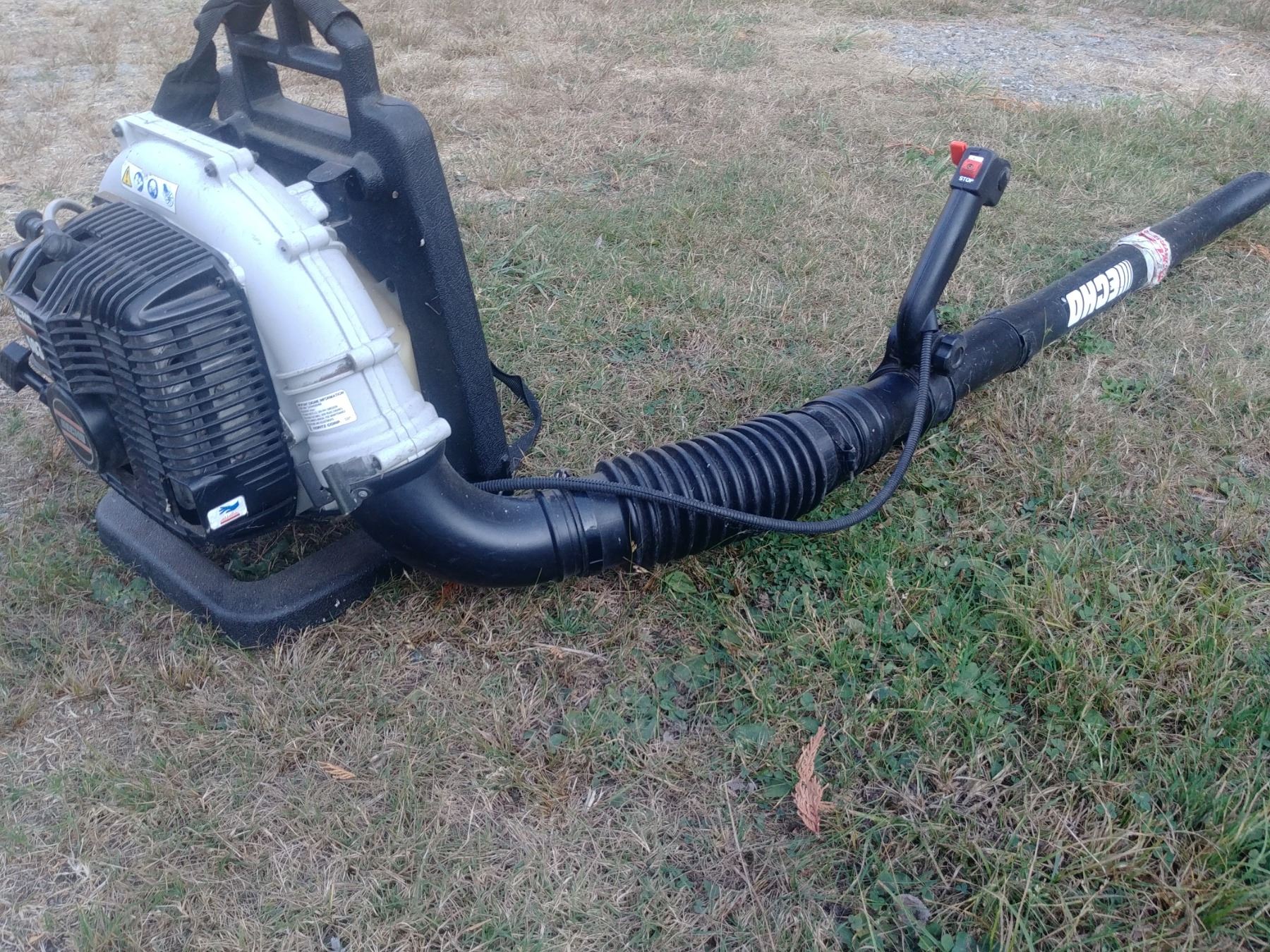 ECHO GAS POWERED LEAF BLOWER BACK PACK MODEL PB 403 TESTED Able Echo gas powered leaf blower back pack model pb 403 tested able