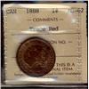 Image 1 : 1888 1¢ ICCS MS62  Trace red.