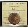 Image 1 : 1901 1¢ ICCS MS65RD.