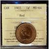 Image 1 : 1903 1¢ ICCS MS64RD.