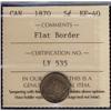 Image 1 : 1870 FB 5¢ ICCS EF40. Nice details.