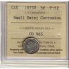 Image 1 : 1875H 5¢ Small Date ICCS F12, Light corrosion.