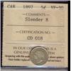 Image 1 : 1892 5¢ Obv 2 ICCS MS60.  Light golden tone and lustrous.