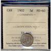 Image 1 : 1902 5¢ ICCS MS60.
