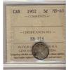 Image 1 : 1902 5¢ ICCS MS65.