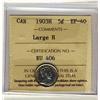 Image 1 : 1903H 5¢ Large H ICCS EF40