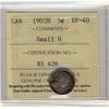 Image 1 : 1903H 5¢ Small H ICCS EF40