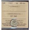 Image 1 : 1907 5¢ ICCS MS64.
