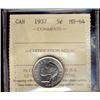 Image 1 : 1937 5¢ ICCS MS64.