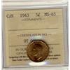 Image 1 : 1943 5¢ ICCS MS65.