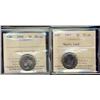 Image 1 : 1947 ML & 1950 5¢ ICCS MS64.  Lot of 2 coins.