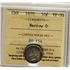 Image 1 : 1870 10¢ Nar 0 ICCS VF30.