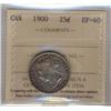 Image 1 : 1900 25¢ ICCS EF40, lightly toned.