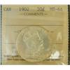 Image 1 : 1902 50¢ ICCS MS64. Brilliant and lustrous, a very nice example