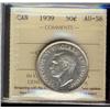 Image 1 : 1939 50¢ ICCS AU58.