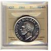 Image 1 : 1946 $1 ICCS MS63 Cameo.  Blast white.
