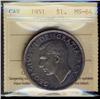 Image 1 : 1952 $1 NWL ICCS PL65. White and lustrous.