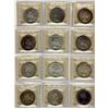 Image 1 : 1953 NSF ,1958 to 1967 $1.  Lot of 12 ICCS MS64 Silver Dollars.