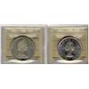 Image 1 : 1964,1965 SmBds Ptd 5 Cameo $1  Lot of 2 ICCS MS64 Silver Dollars.
