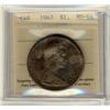 Image 1 : 1967 $1 ICCS MS64.