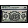 Image 1 : 1911 $1 DC-18d #012935P PMG CH UNC64. A lovely and choice example