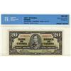 Image 1 : 1937 $20 BC25b #HE0596288 CCCS AU50.